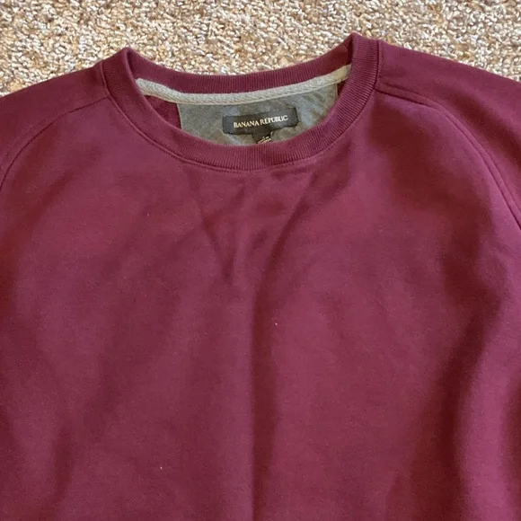 Banana Republic Burgandy Crewneck Sweater, Size S - Picture 4 of 5